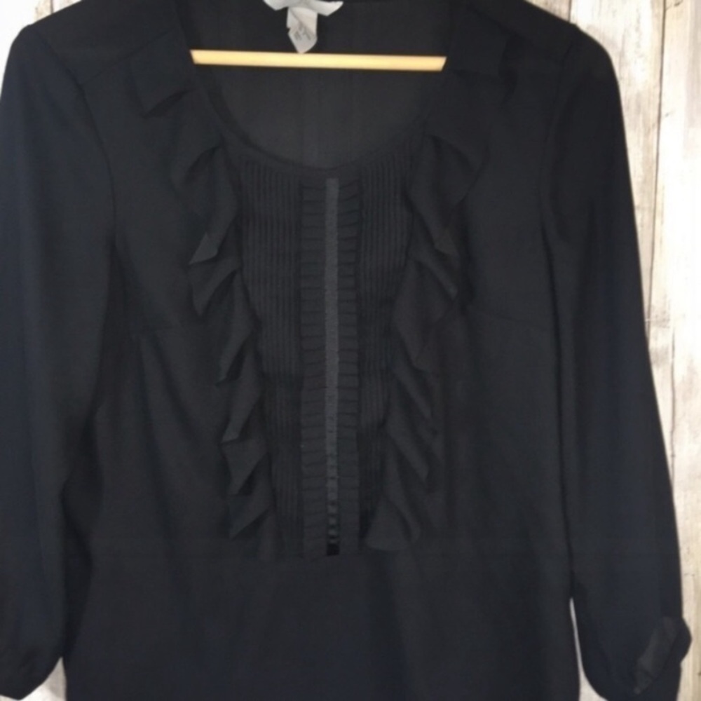 H&M Black Sheer Blouse - Picture 2 of 4